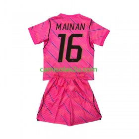 Camisolas de futebol França Mike Maignan 16 Guarda Redes Criança Equipamento Alternativa World Cup 2026 Manga Curta